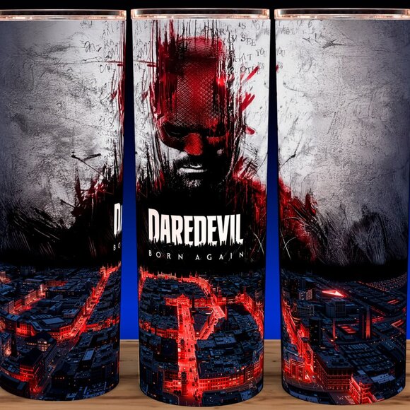 Glow in the Dark Daredevil Superhero Born Again Cup Mug Tumbler 20oz - Picture 2 of 4